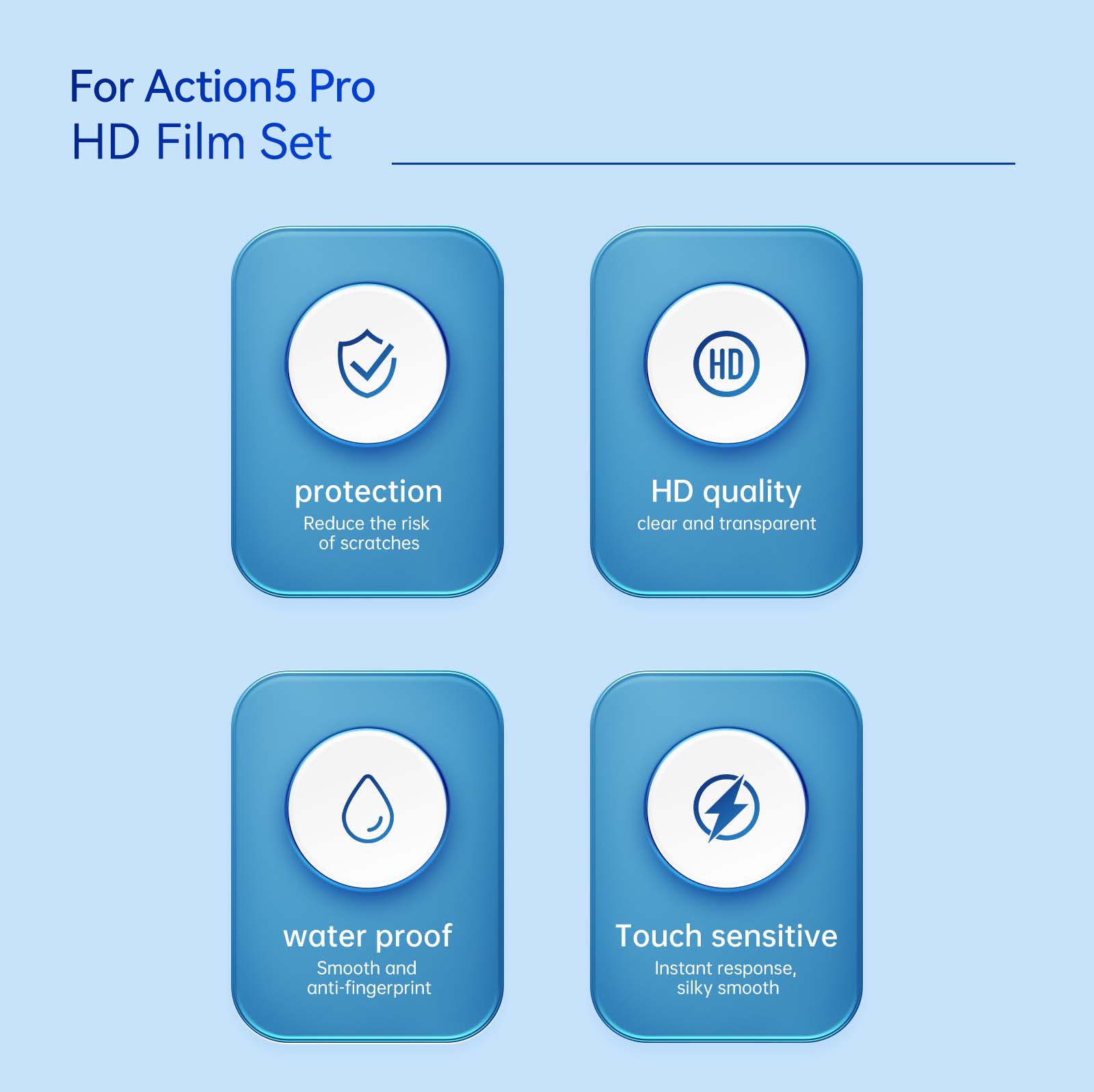 Telesin For Action5 Pro HD Film Set