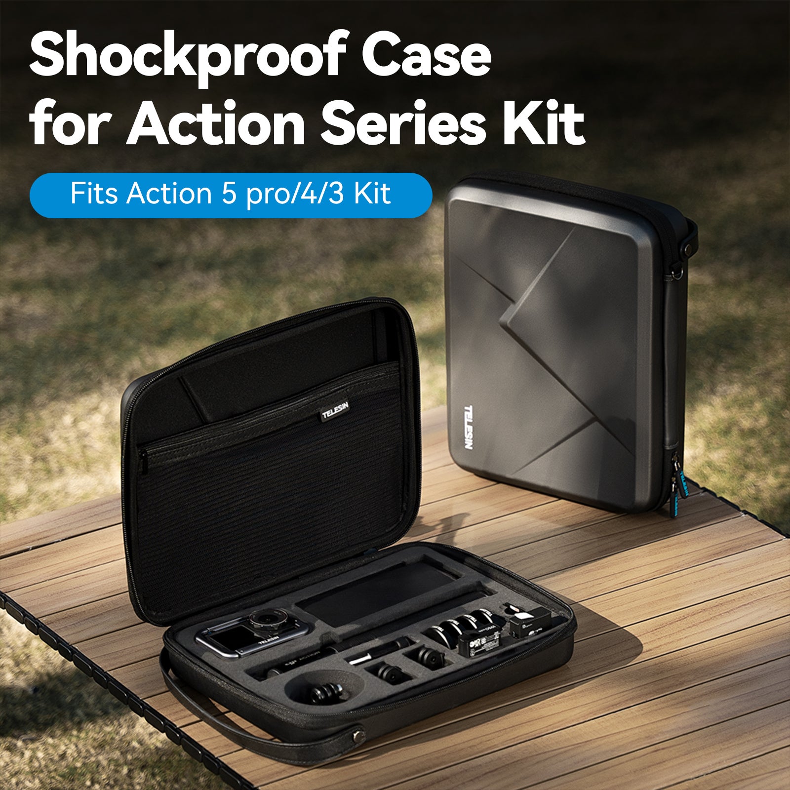 Telesin Shockproof Case for Action Kit