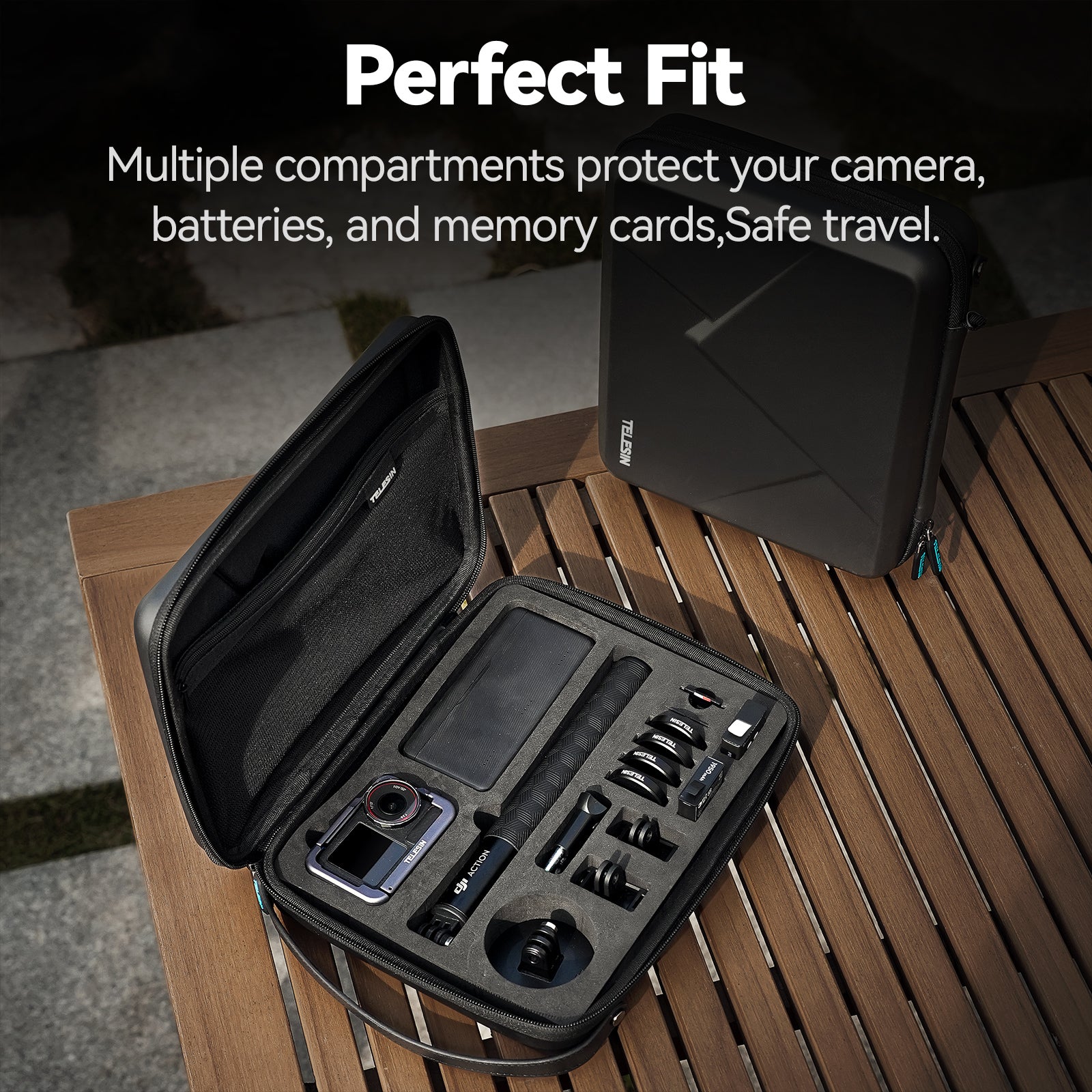 Telesin Shockproof Case for Action Kit