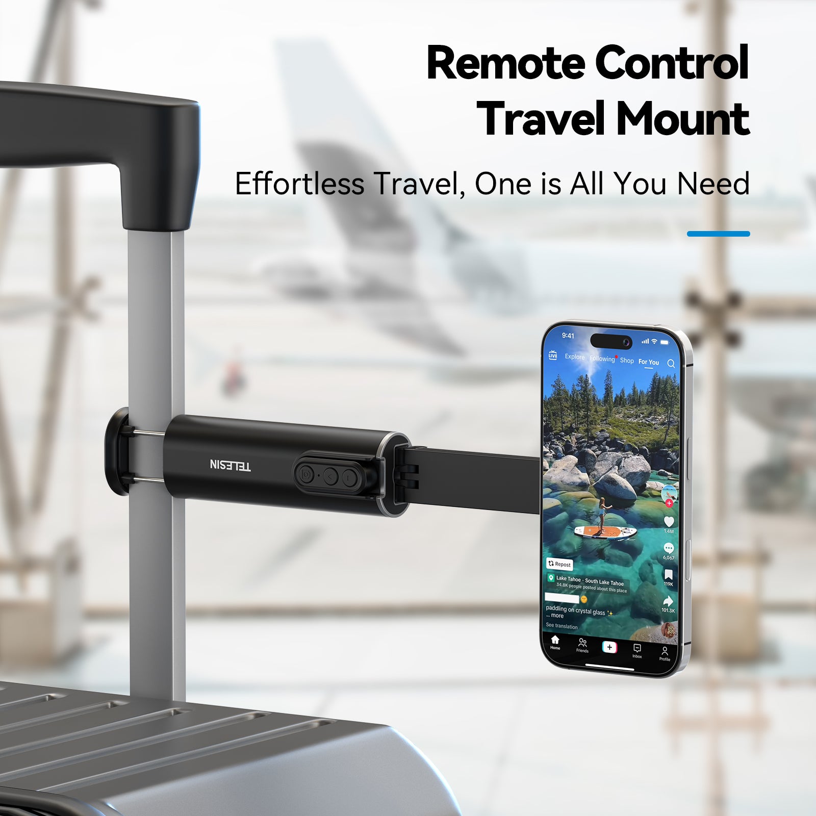 Telesin remote Control Travel Mount-Magnetic