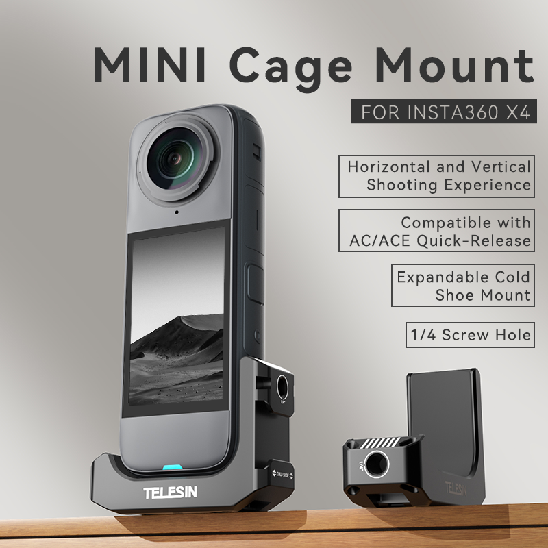 Telesin MINI Cage Mount For Insta360 X4