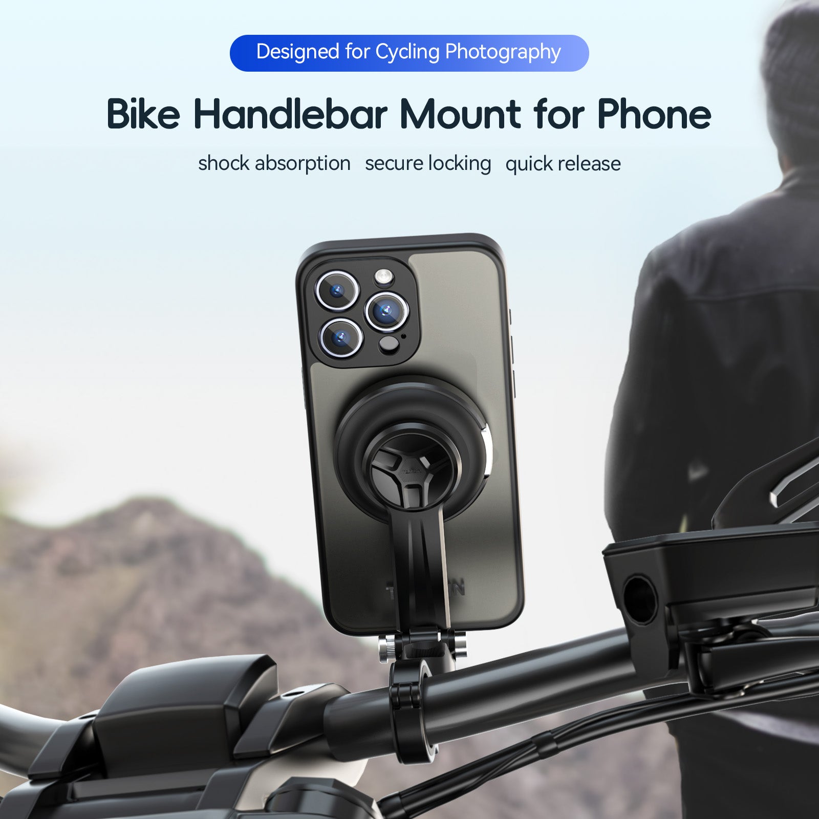 Telesin Bike Handlebar Mount for Phone