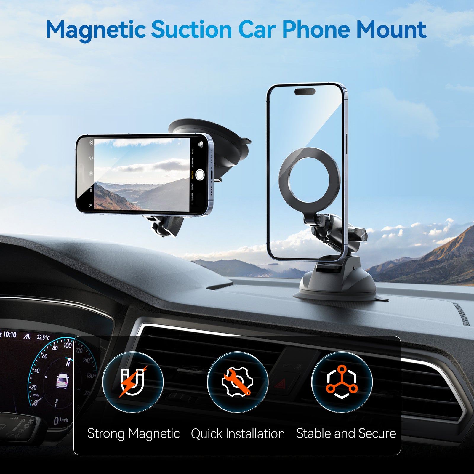 Magnetic SuctionCar Phone Mount