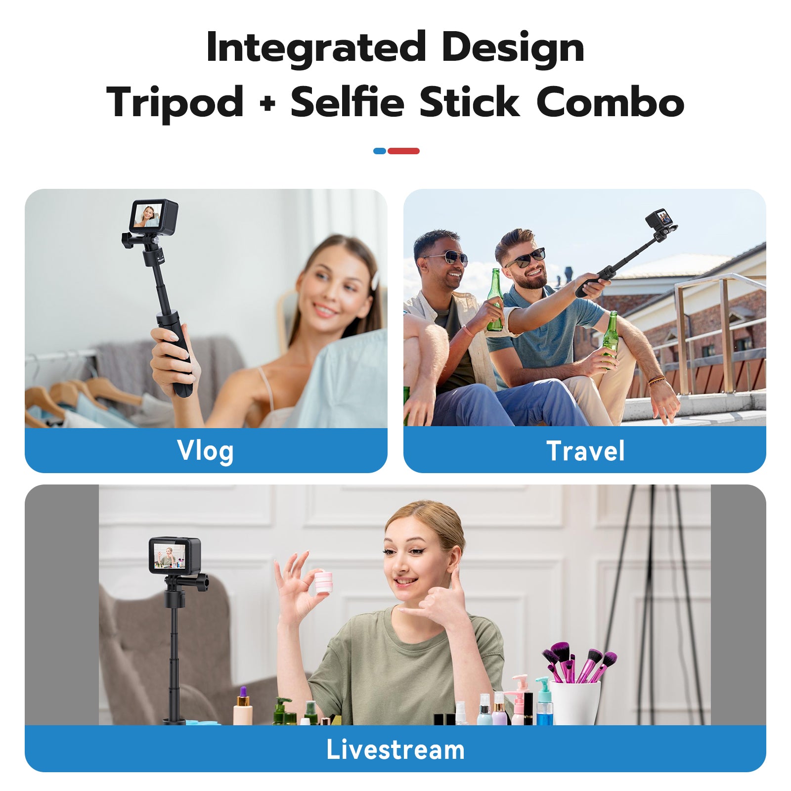 Telesin Mini Quick Release Selfie Stick