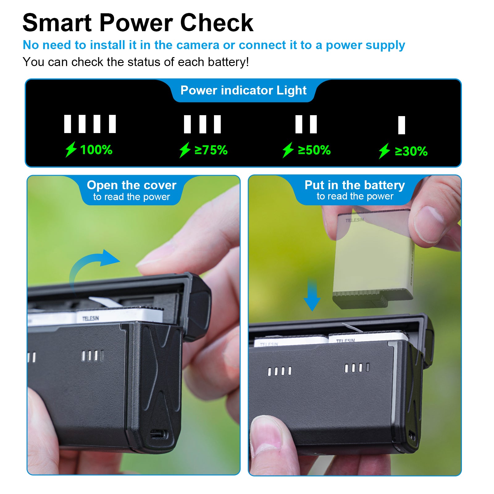 Multifunctional Battery Charger For Hero 13