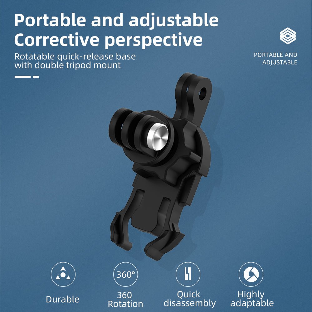 TELESIN 360° Rotate Adjustable Buckle Double J-hook - telesinstore