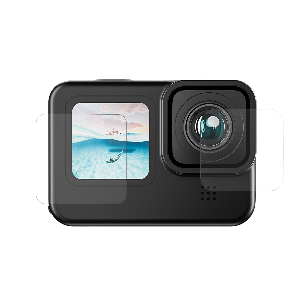 Vamson-Protecteur d'écran en verre noir pour Gopro fore12 11 10 9, film de  protection d'objectif, accessoires d'appareil photo, Guatemala
